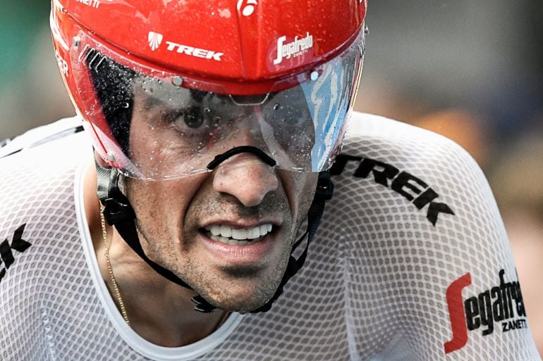 Alberto Contador, durante una contrarreloj