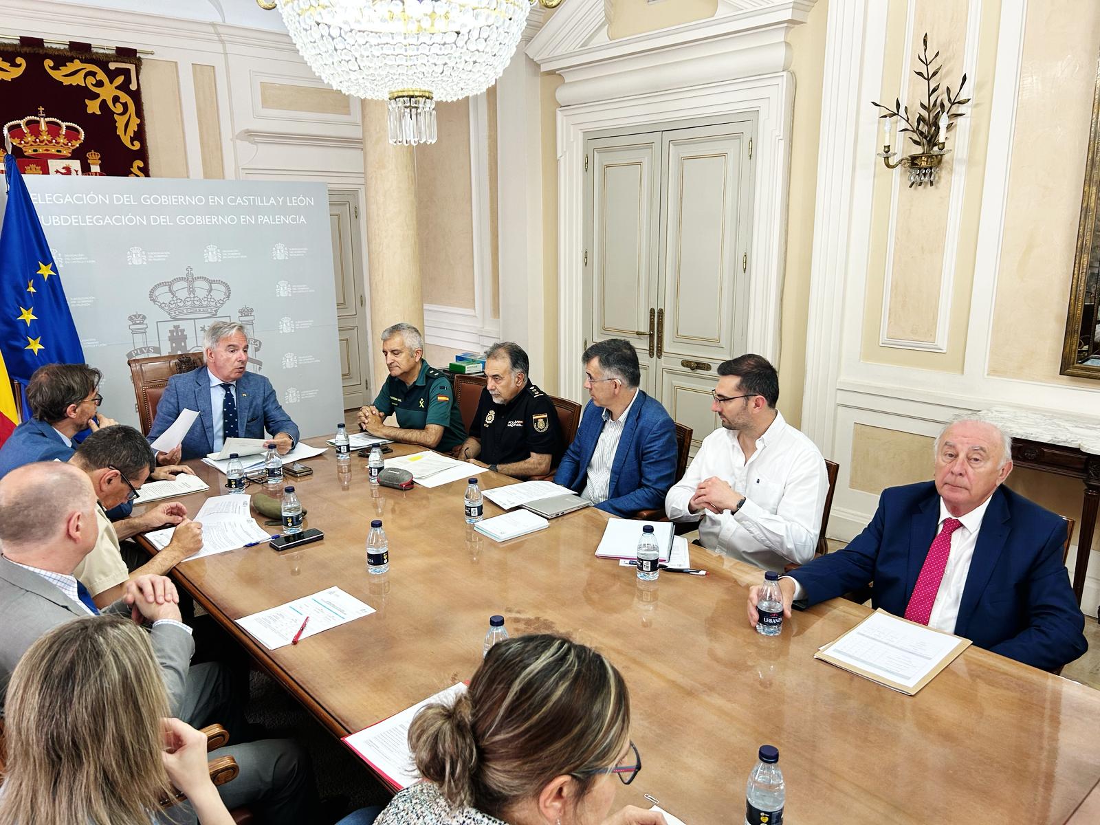 Comisión de asistencia el Subdelegado en Palencia