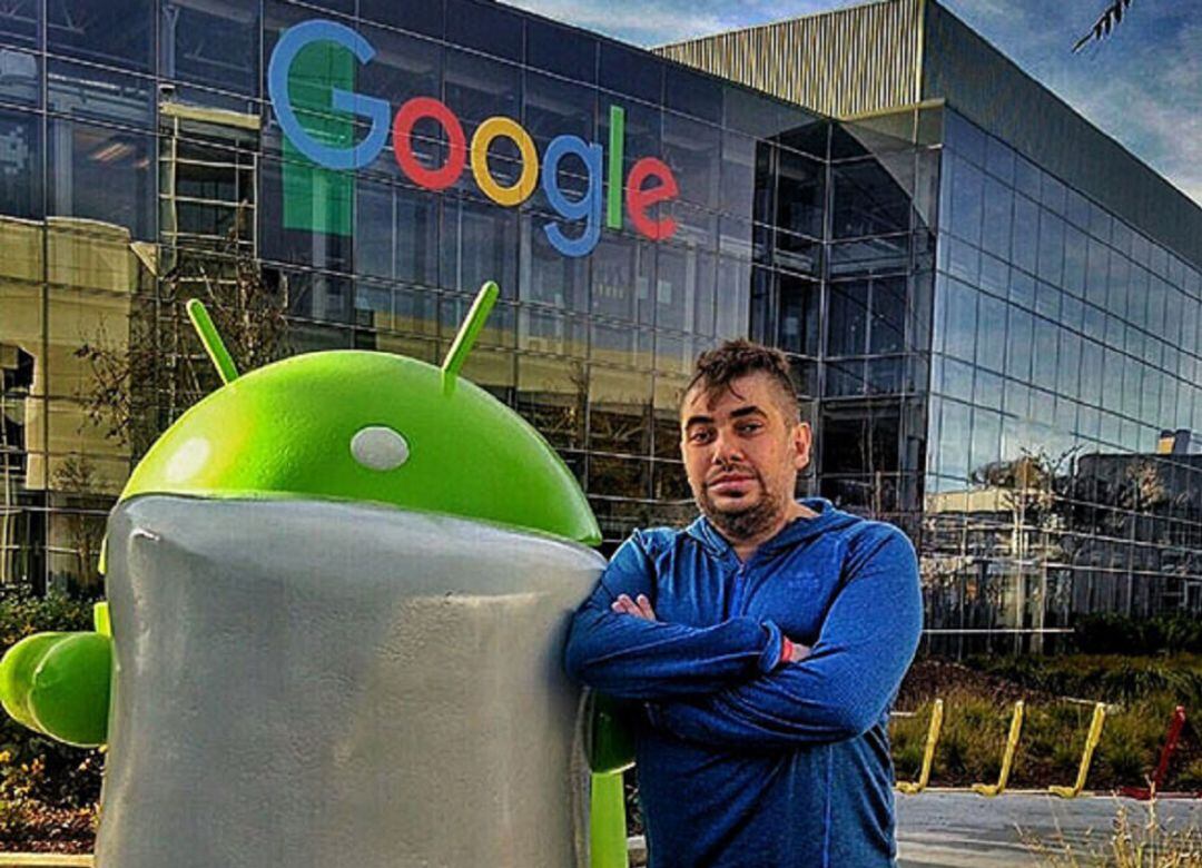 Javier Marqués, en la sede de Google (California)