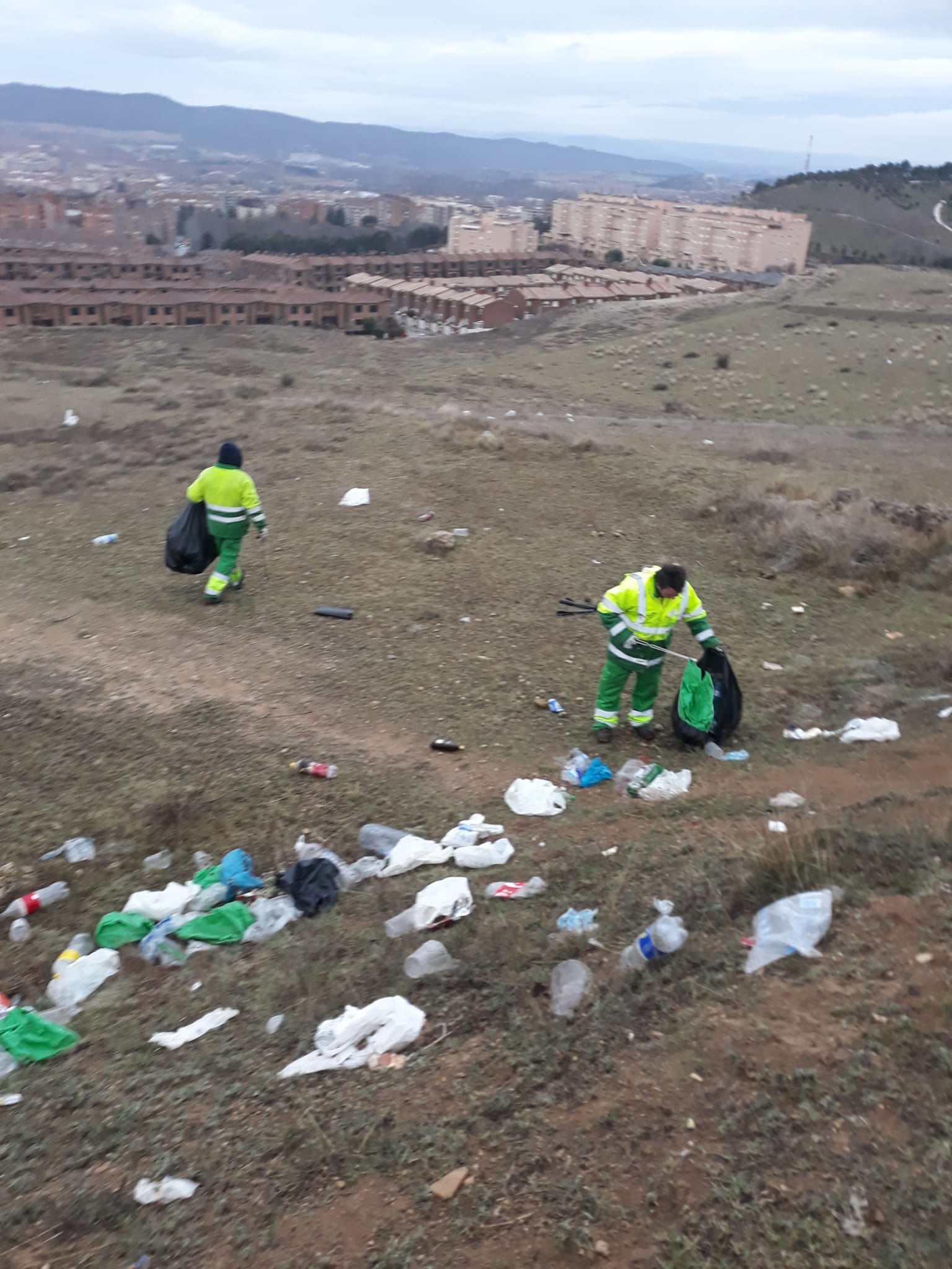 Basura tras Jueves Lardero en Cuenca