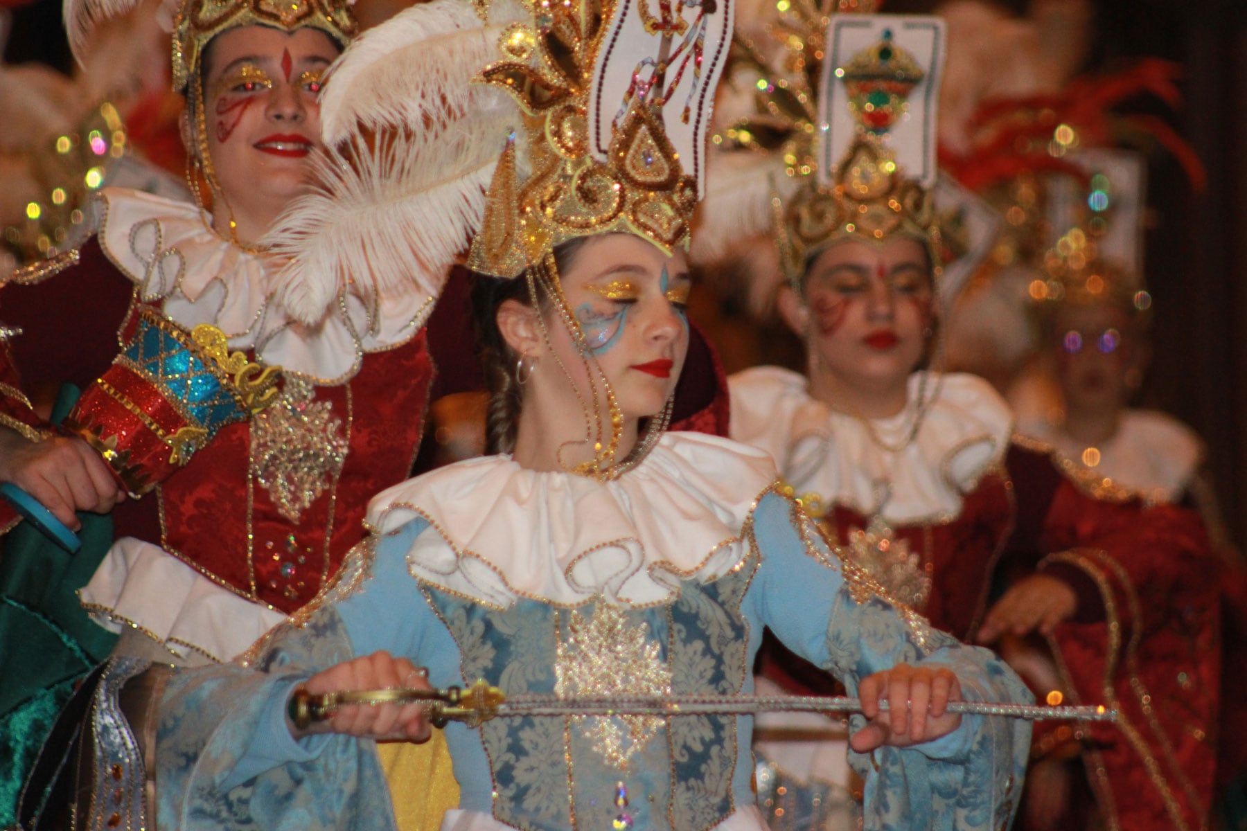 Una de les participants en la desfilada