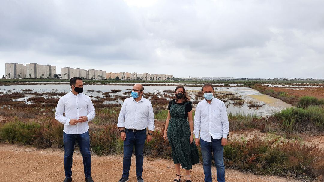 La concejales de Compromís han visitado el Saladar de Aguamarga