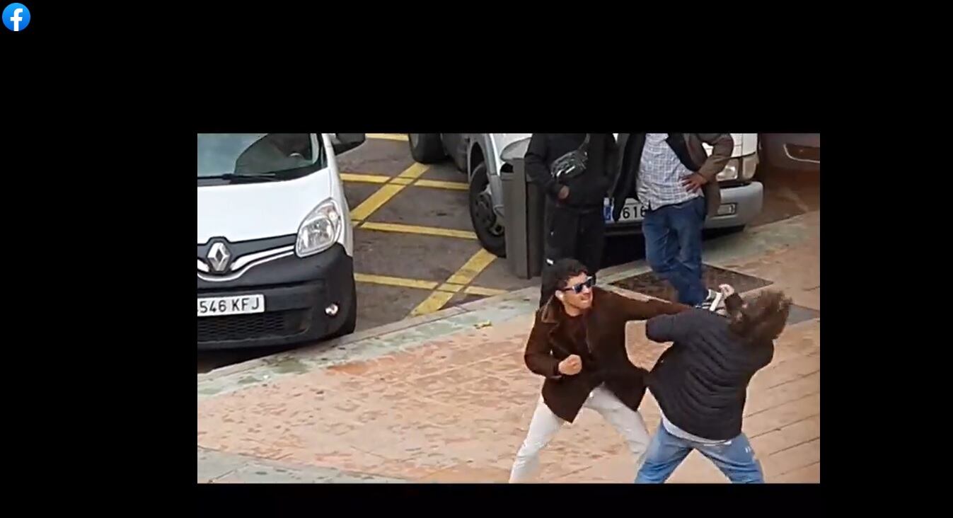 Captura del video difundido en las redes sociales de una pelea en el Distrito Centro de Alcobendas