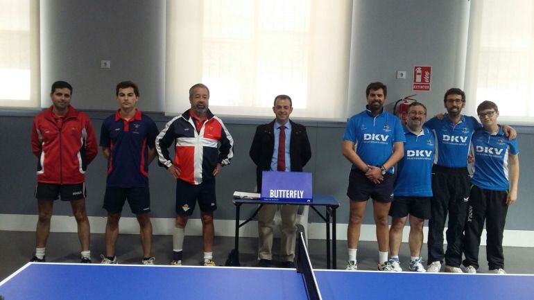 Imagen del último partido del DKV Jerez Tenis de mesa