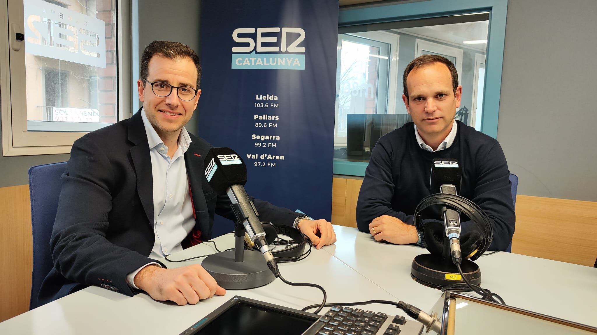 Jaume Pelegrí, uròleg, i Xavier Querol, gerent, de Clínic Lleida.