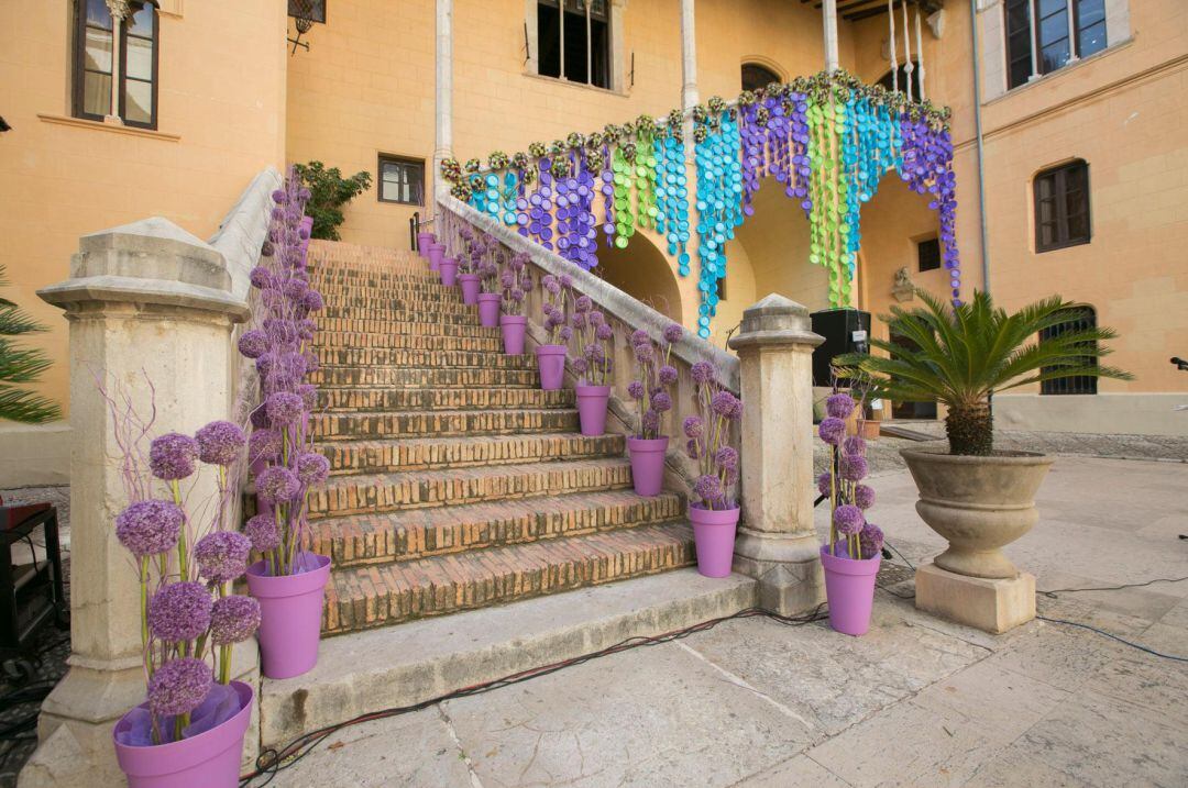 Patio de Armas del Palau Ducal de Gandia