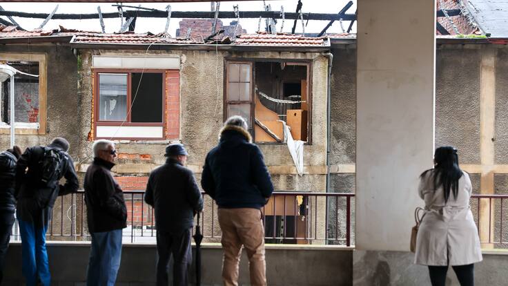 Las viviendas de Kareaga Goikoa 1, 3, 5 y 7 en Basauri declaradas en ruina técnica tras el incendio del 31 de enero