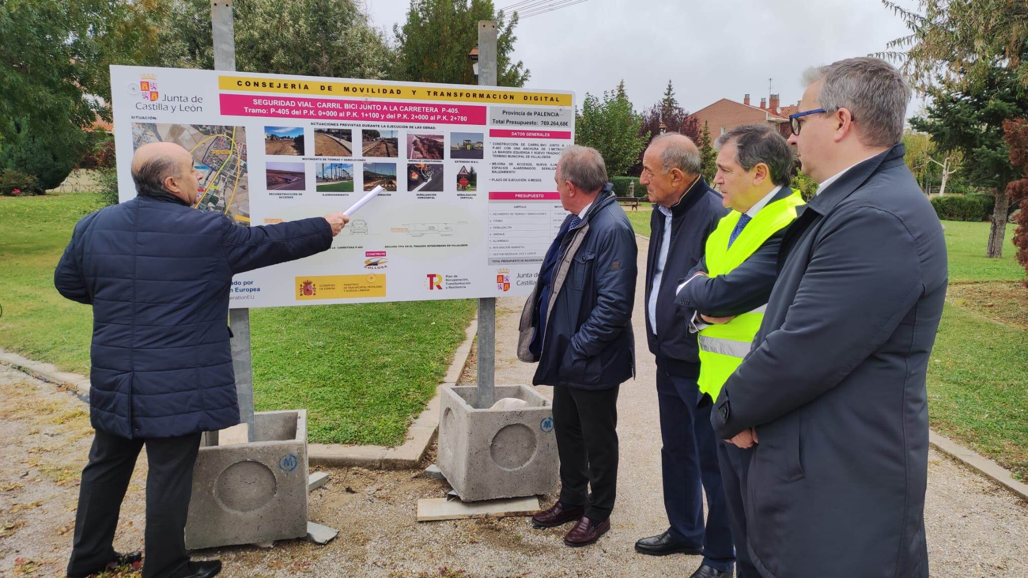 Comienzan las obras del nuevo carril bici de Palencia a Villalobón