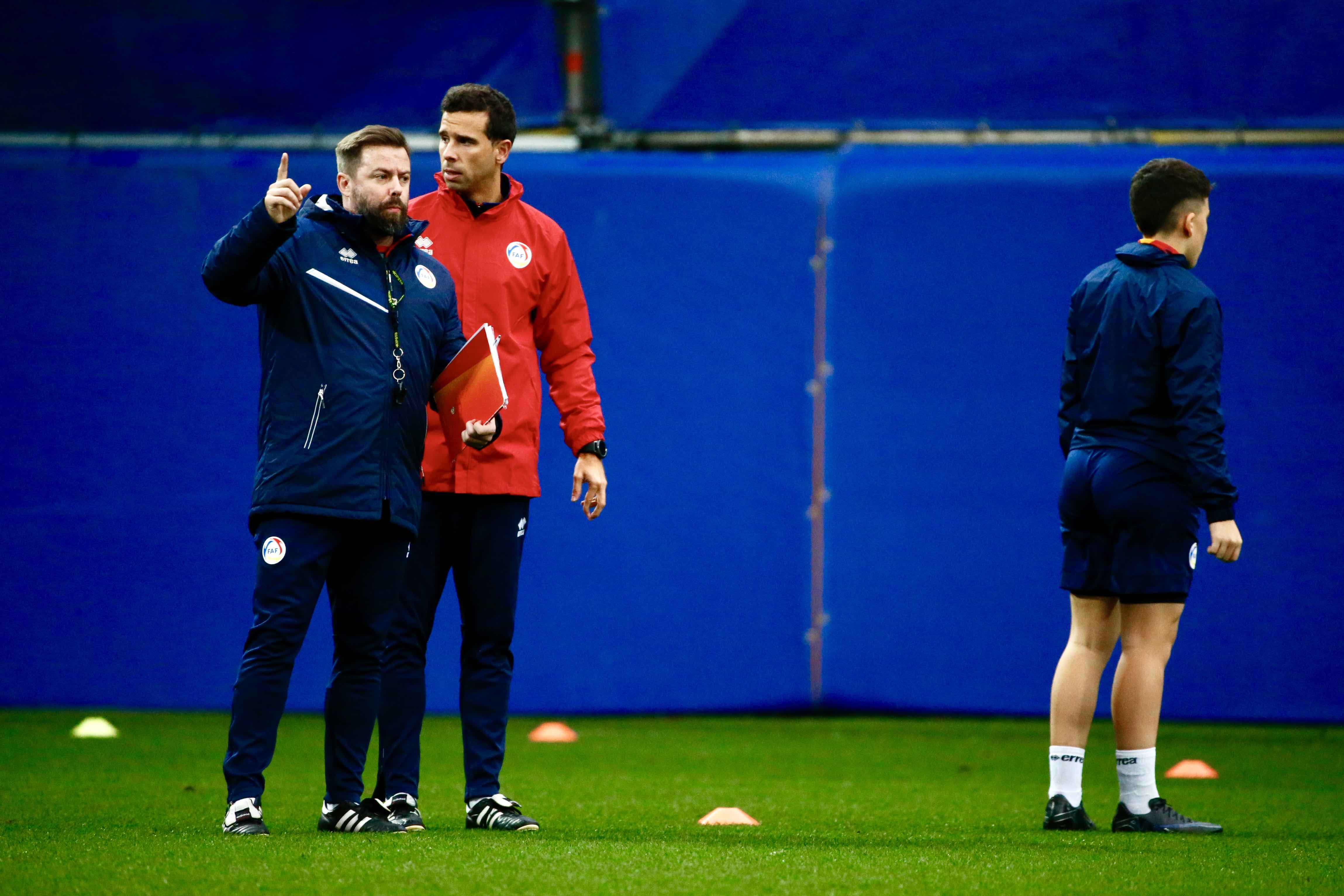 José Martín 'Guti' durant un entrenament recent amb el combinat nacional a l'Estadi Nacional.