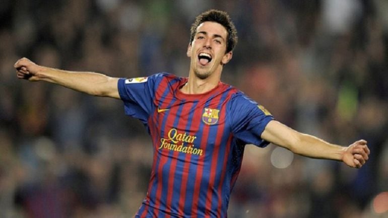 Isaac Cuenca celebra un gol con el Barcelona
