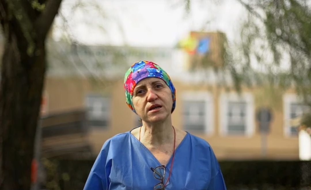 Luisa Ana Calvo, del Hospital San Juan de la Cruz de Úbeda, es una de los cuatro protagonistas del video