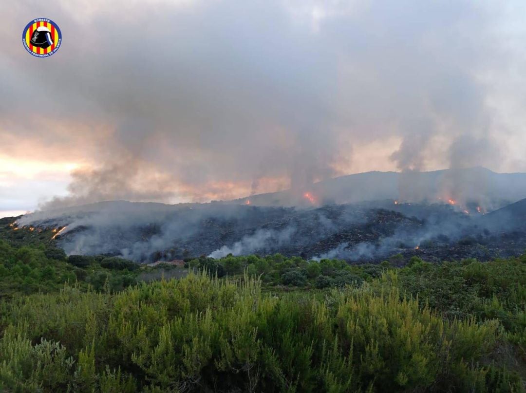 Incendio Vall de Gallinera