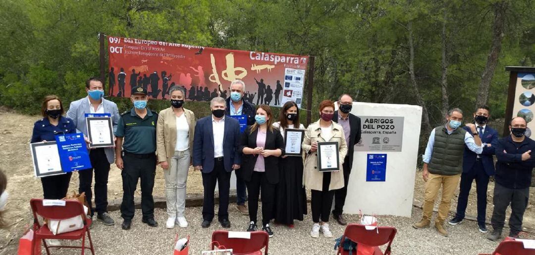 Acto en el que coincidieron los alcaldes que están en cuarentena