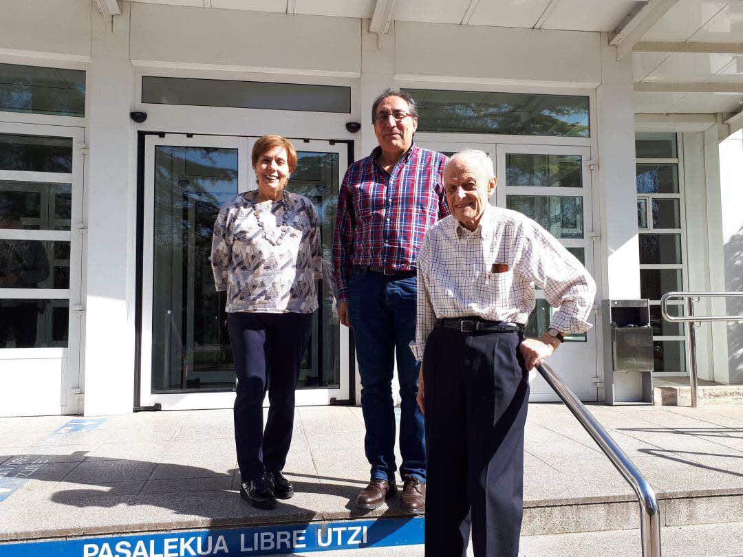 Maite Mtz. de Lagos, Xabi Sancho y Luis Mari Gándara