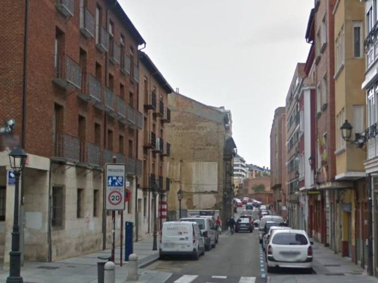 Zona de la calle Mayor Antigua de Palencia en la que se va a actuar