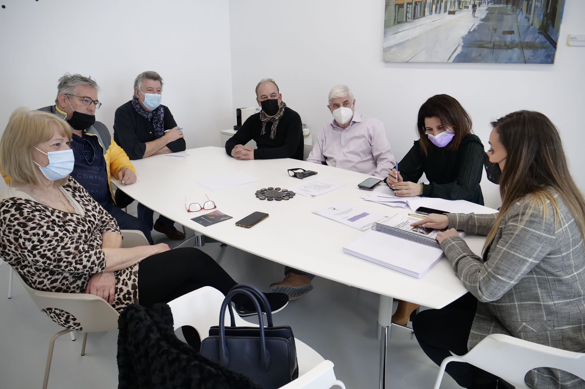 Imagen de la reunión mantenida