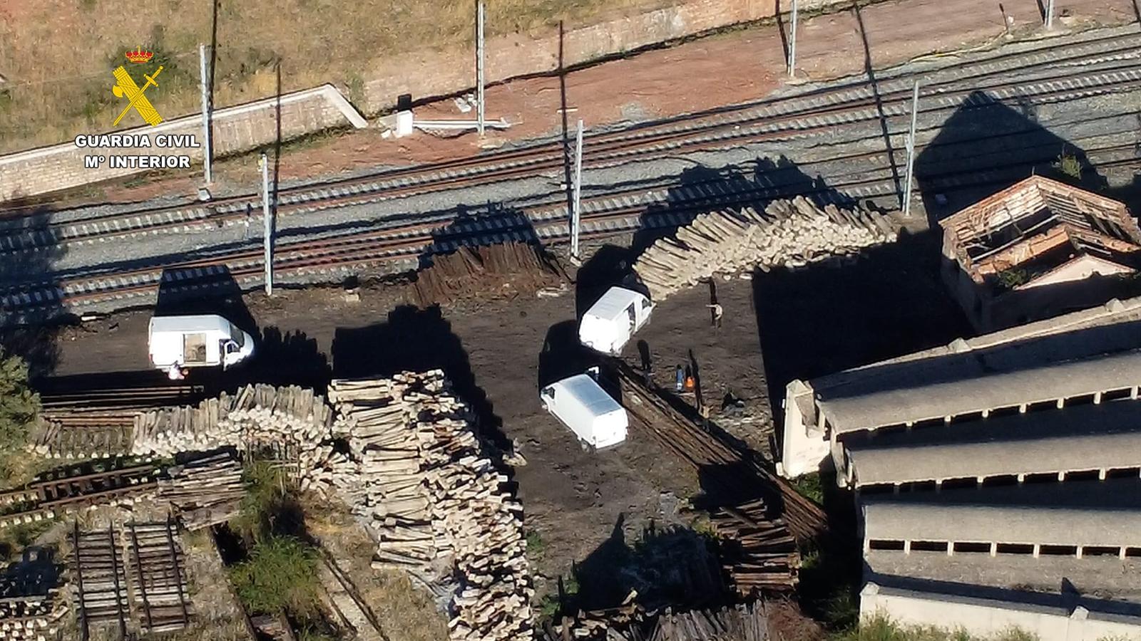 Detenidas once personas por sustracción de vías férreas y cableado