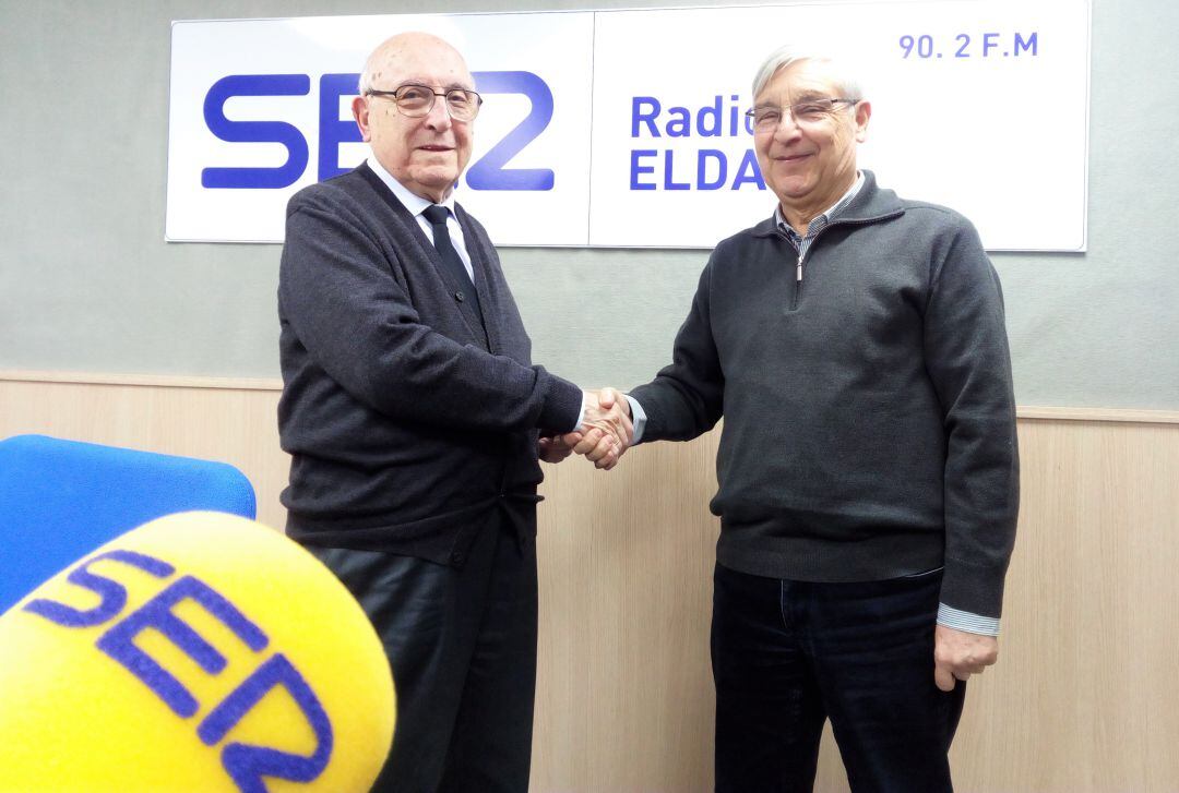 Regino Pérez junto a Pepe Blanes