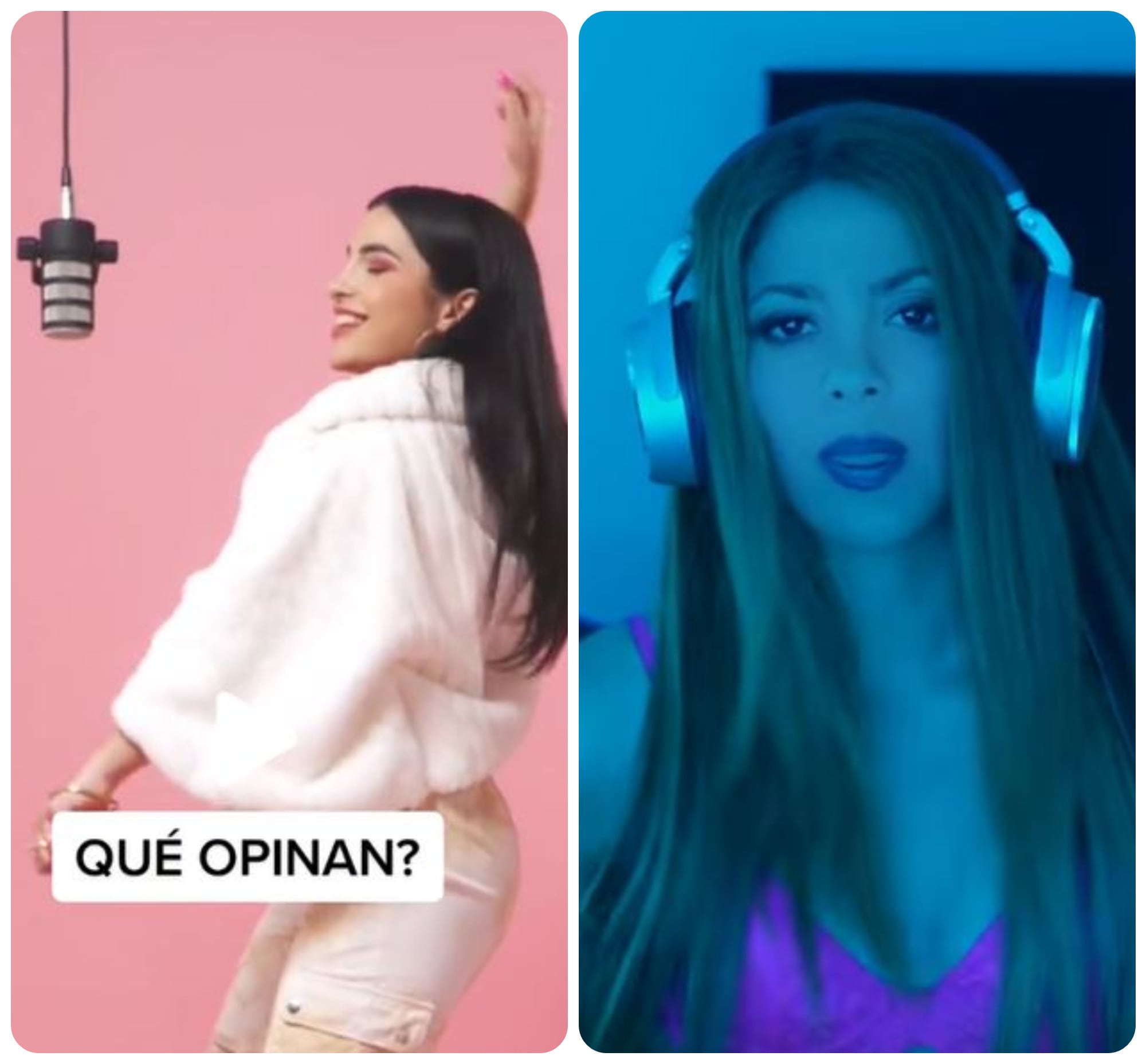 Briella en el videoclip de &#039;Solo tú&#039; y Shakira en el de la sesión con Bizarrap