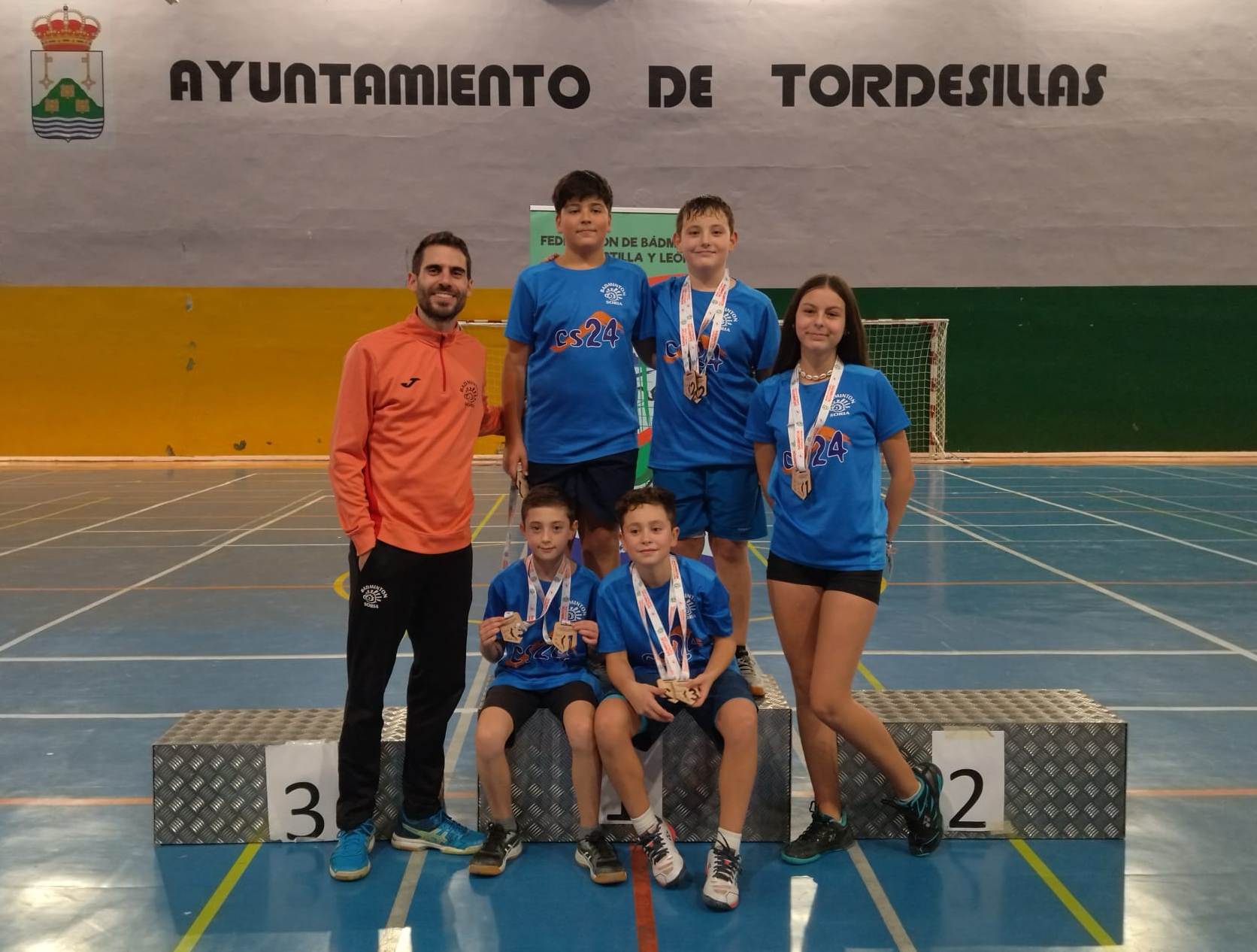 Los medallistas sub 13 sorianos en el Campeonato de Castilla y León.