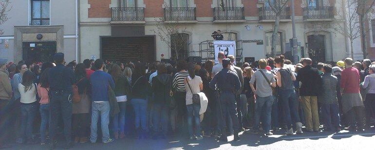 Manifestación en apoyo a la familia de José Couso