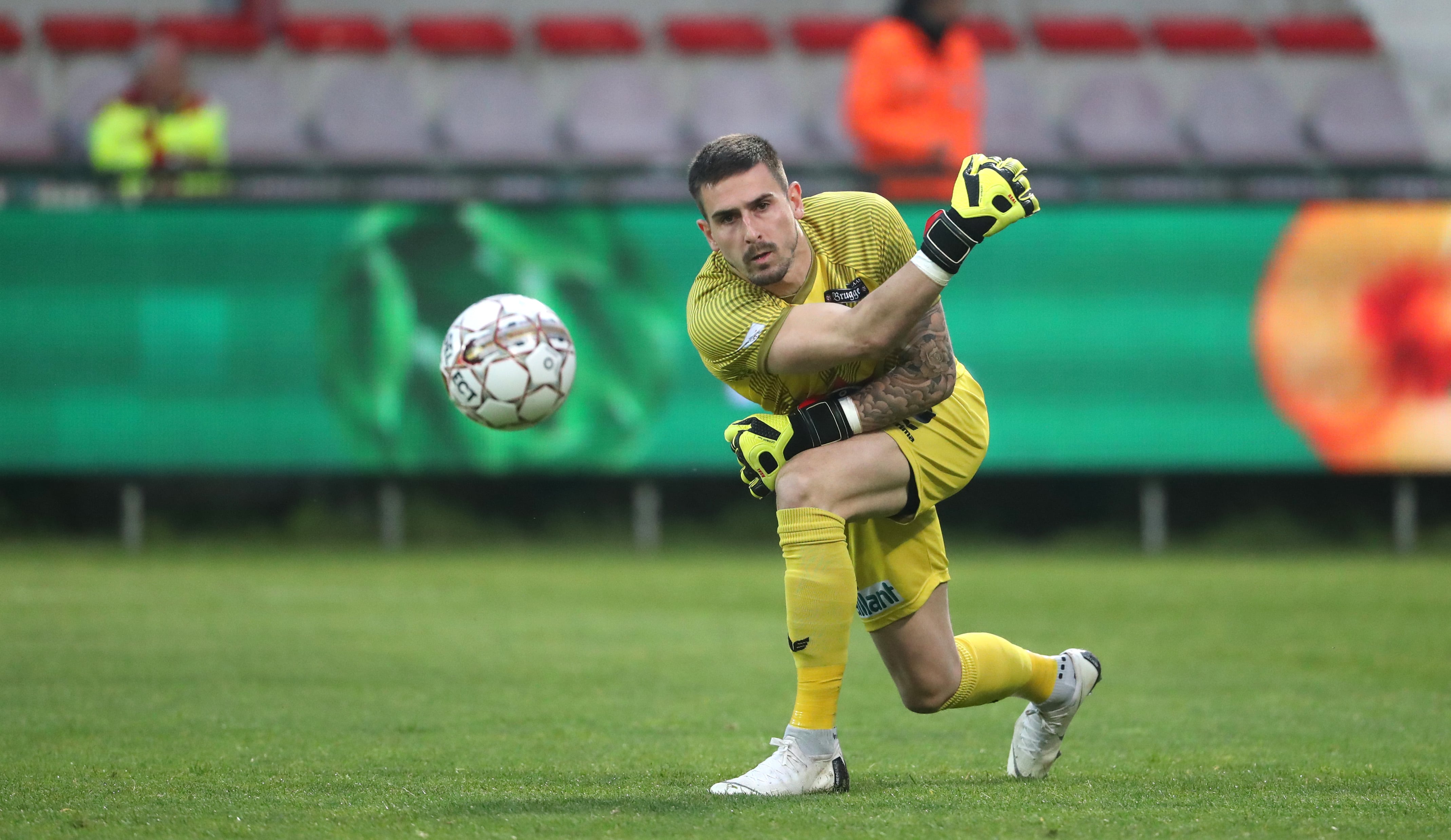 Van Damme, durante un partido con su equipo