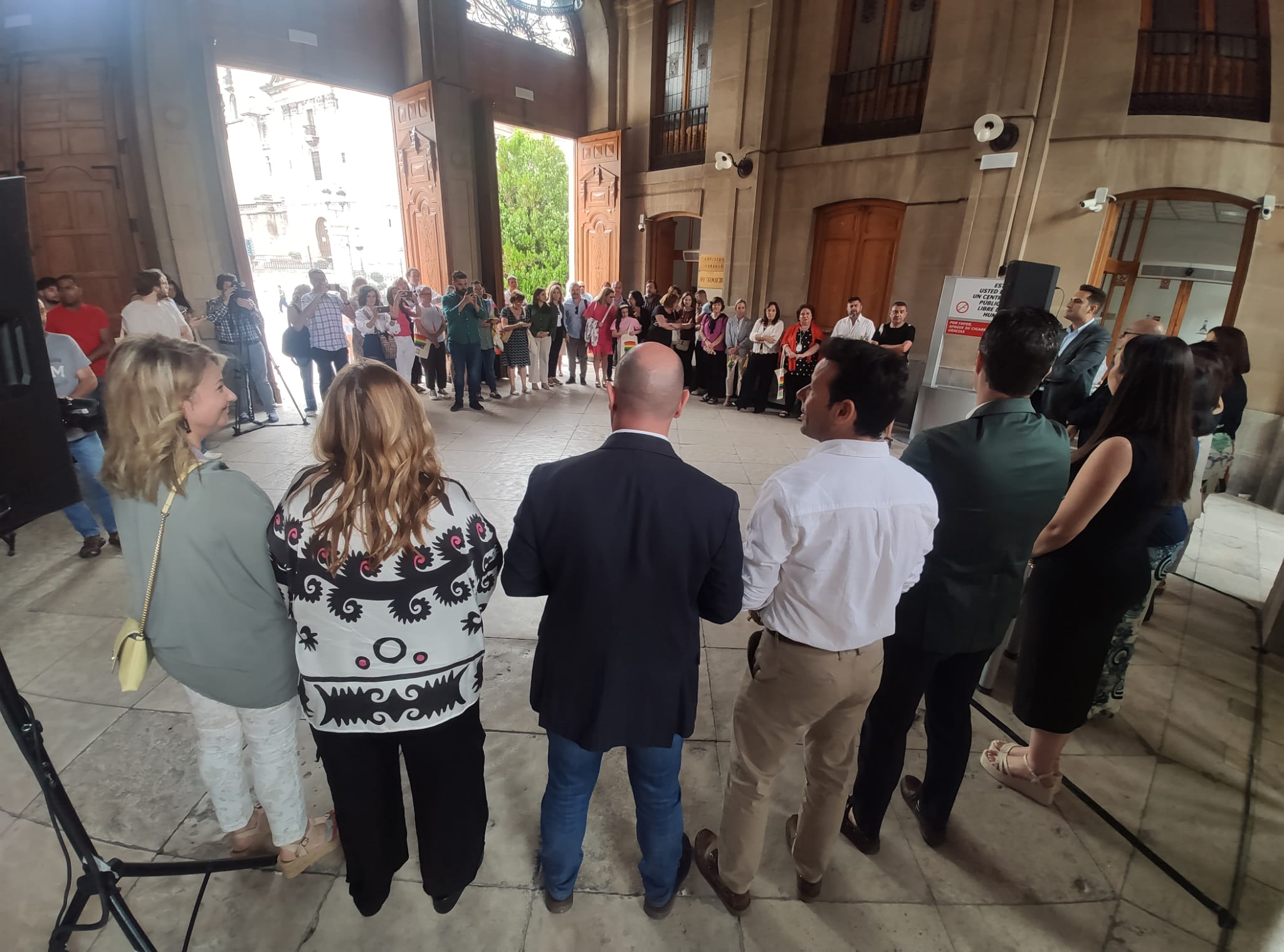 Acto con motivo del Día del Orgullo en la Diputación Provincial de Jaén.