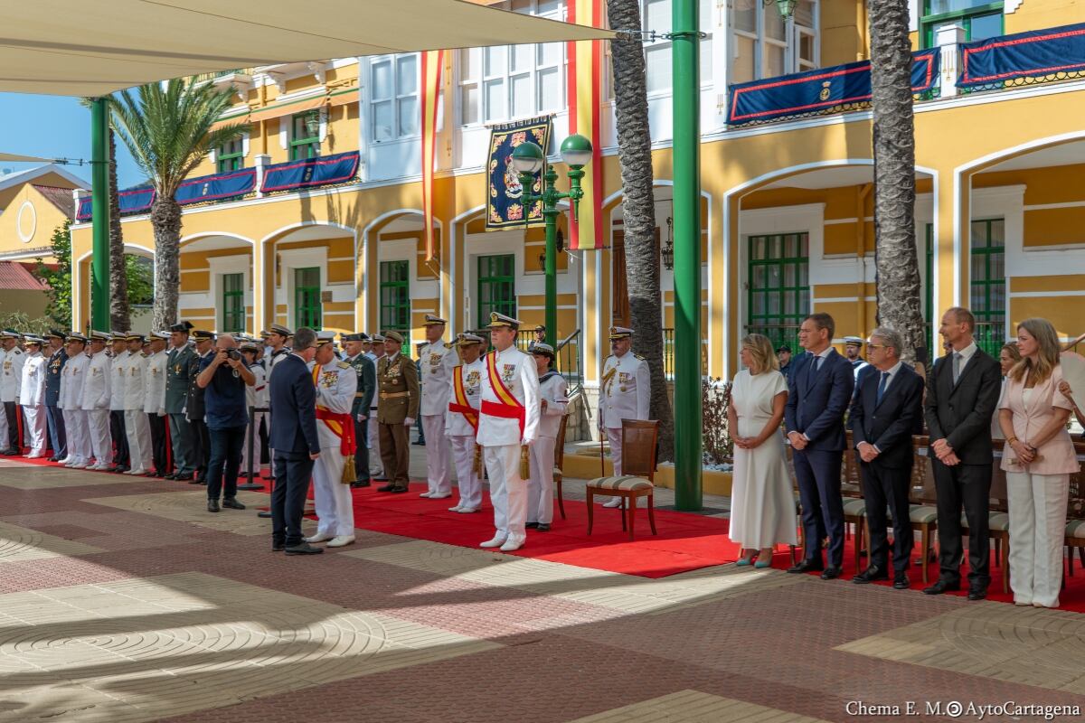 Acto castrense de la festividad de la Virgen del Carmen