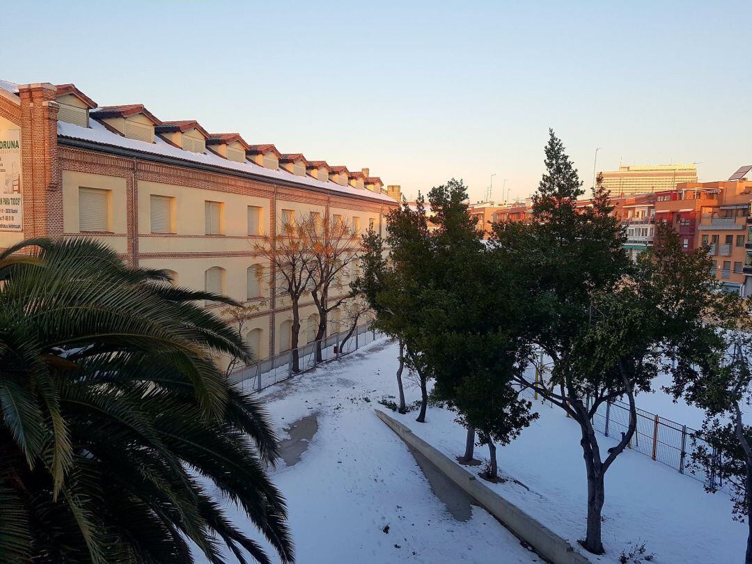 El estado de un colegio de Carabanchel días después del paso de &#039;Filomena&#039;