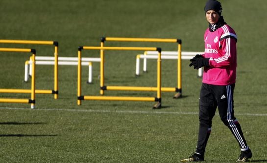 Cristiano, durante un entrenamiento