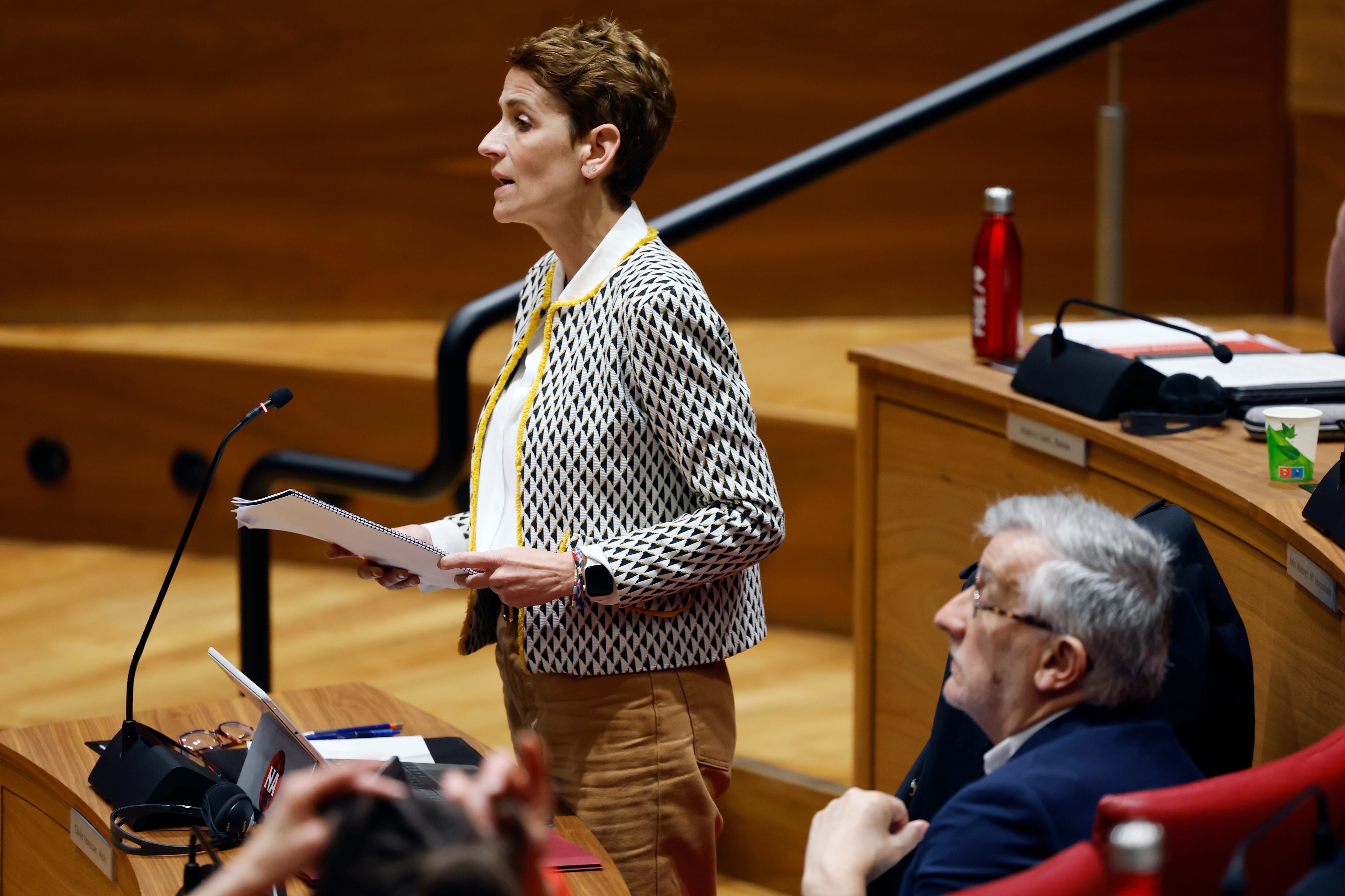 La presidenta de Navarra, María Chivite
