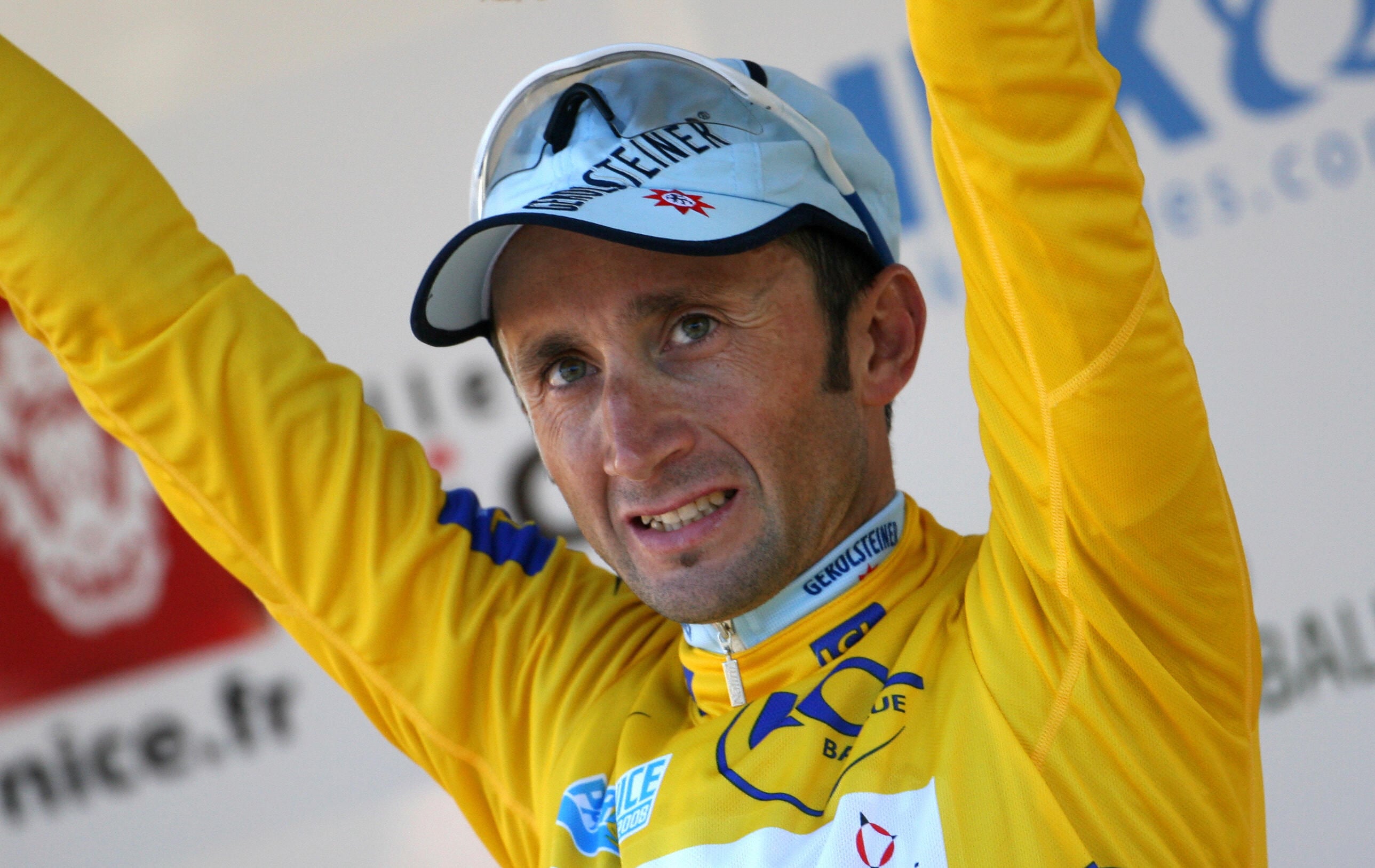 Davide Rebellin cuando ganó la Paris-Nice en 2008