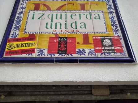 Mosaico de la sede de IU de Ronda, en calle Naranja