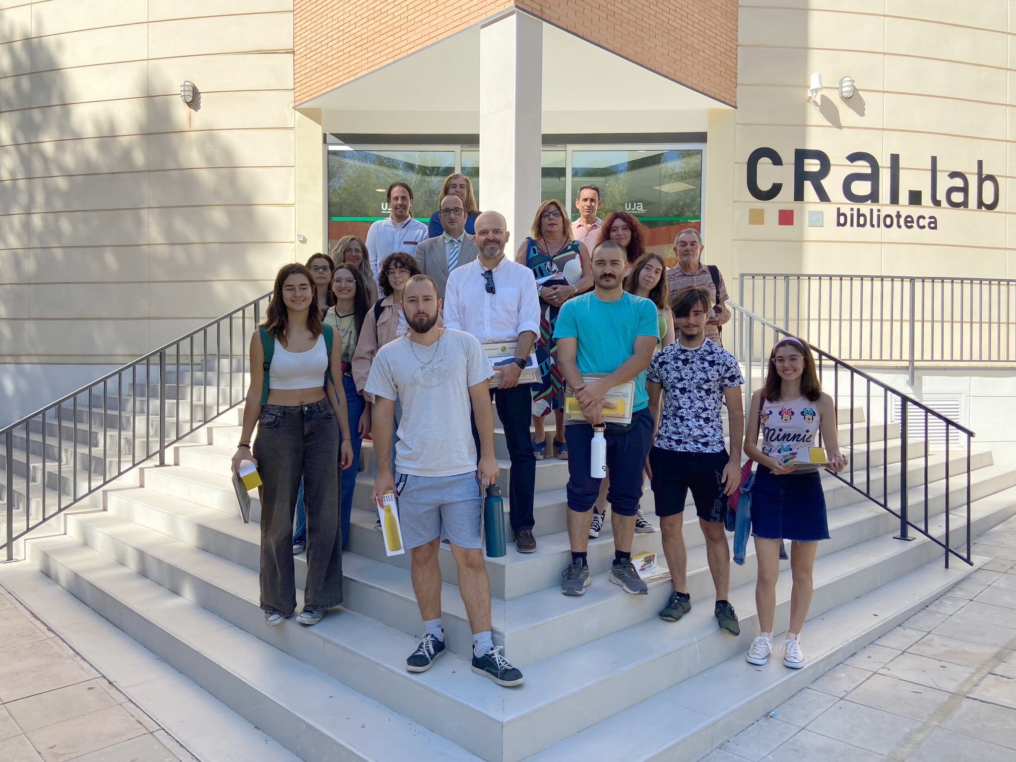 Participantes en el programa de voluntariado de Cástulo en la Universidad de Jaén