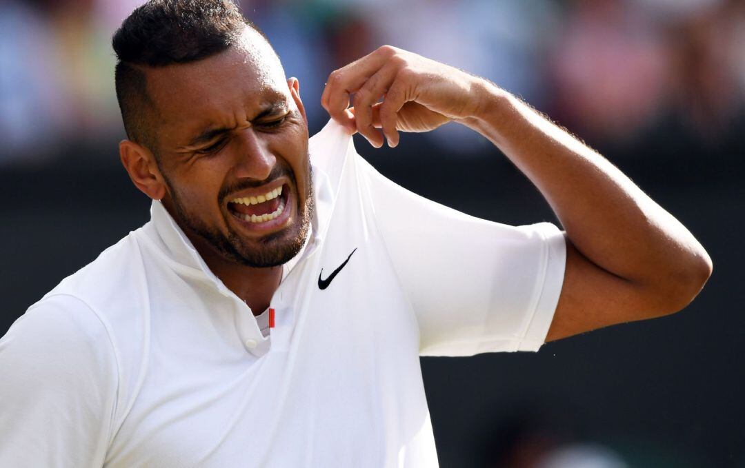 Nick Kyrgios, en su duelo ante Rafa Nadal.