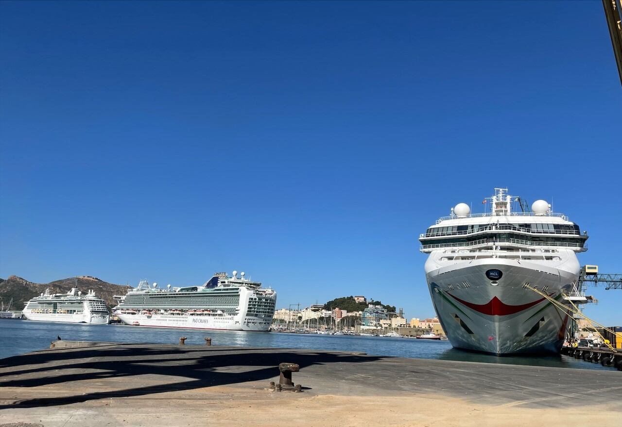 Triple escala de cruceros en Cartagena