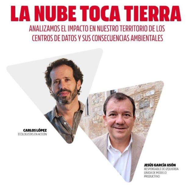 IU acoge en Huesca el acto &quot;la nube toca tierra&quot;