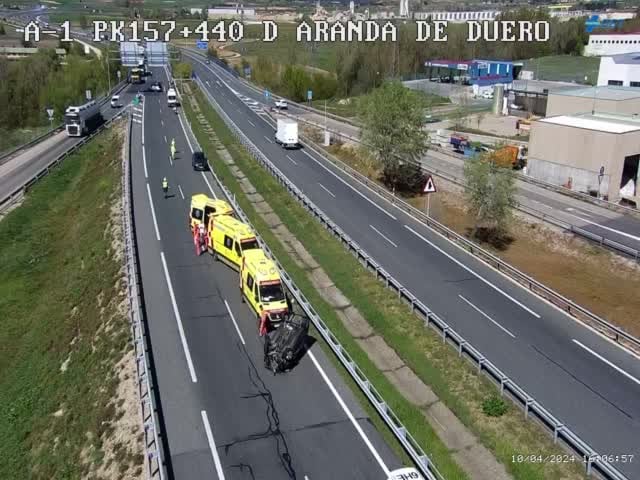 Imagen del incidente en las cámaras de tráfico