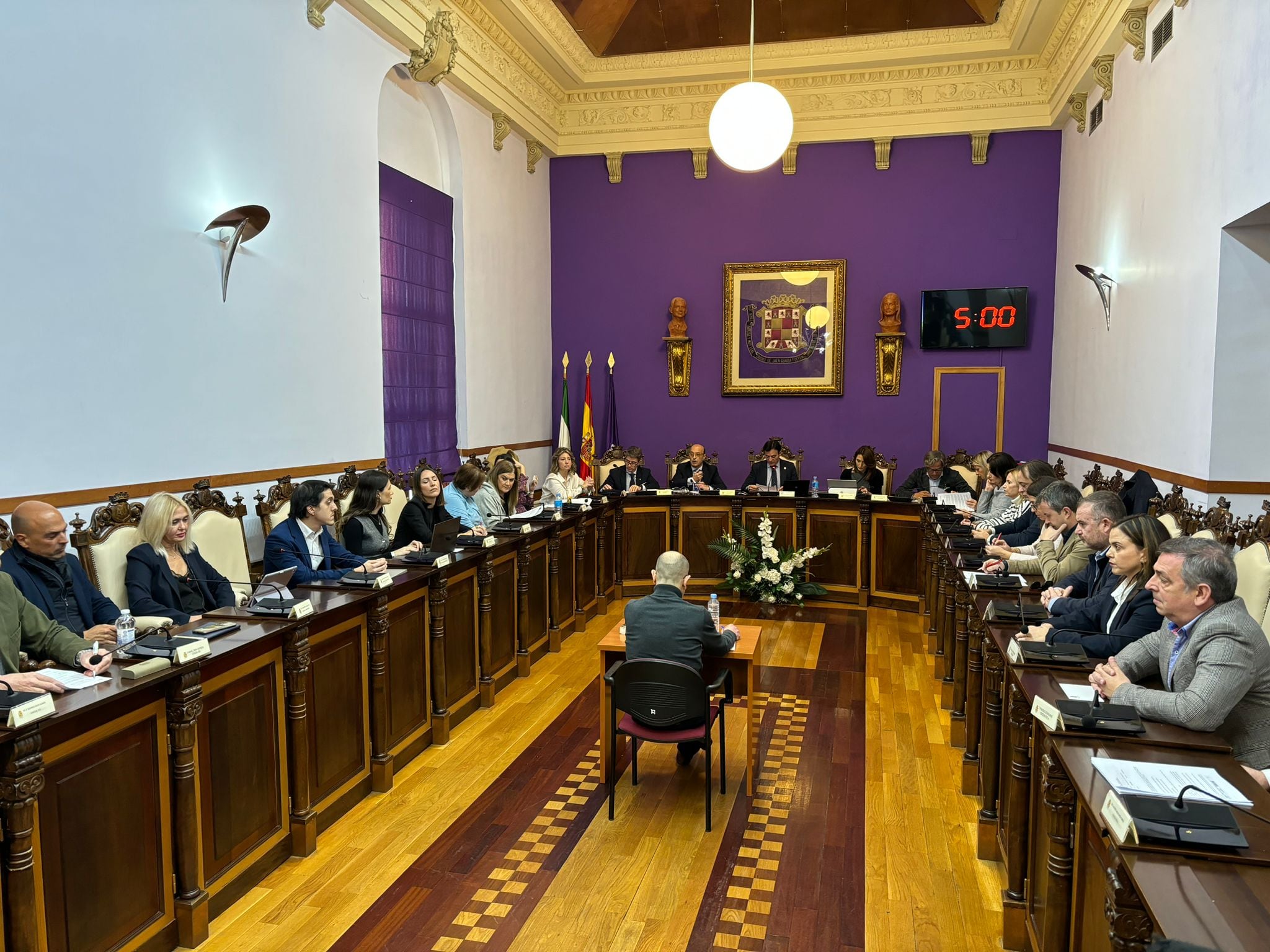 Pleno del Ayuntamiento de Jaén celebrado este 20 de diciembre.