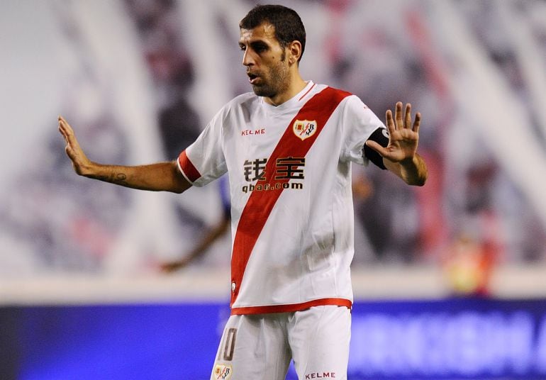 Roberto Trashorras durante un partido de la Liga BBVA.