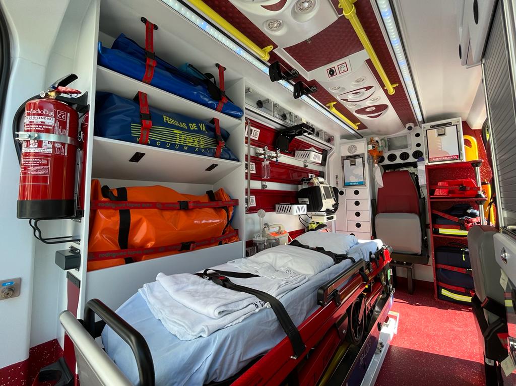 Interior de una ambulancia