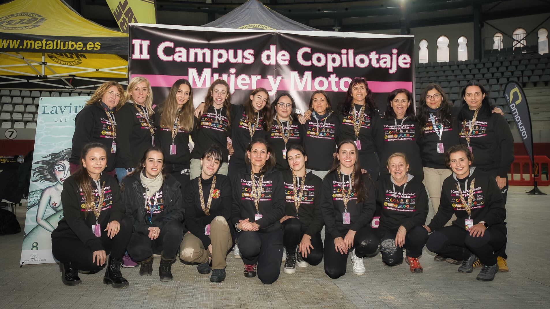 Las participantes en el II Campus de Copilotaje Mujer y Motor acabaron muy satisfechas