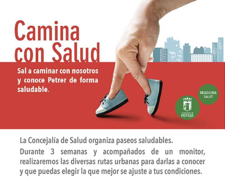 Camina con salud, una propuesta del Ayuntamiento de Petrer 