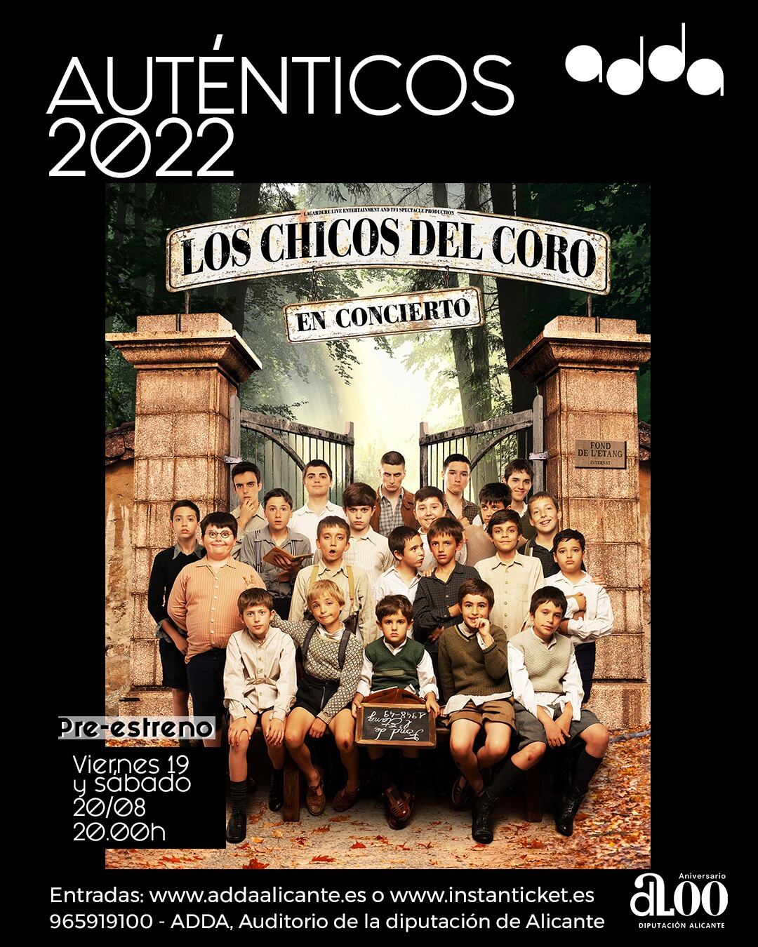 Como broche de oro, el ciclo concluirá con dos actuaciones de “Los Chicos del Coro en Concierto”, una representación que recrea una escolanía de los años 50 en la que participan más de 80 niños de todo el país.