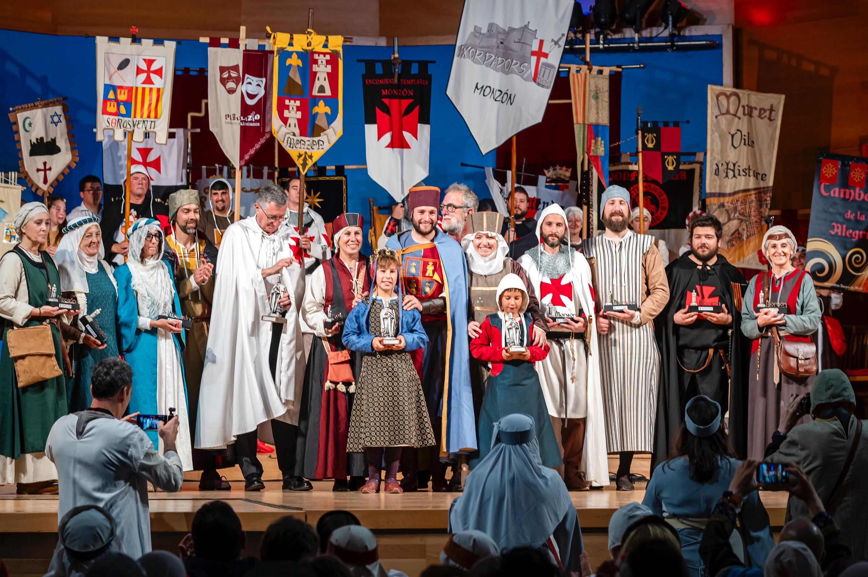 El Homenaje Templario a Jaime I y Guillem de Mont-Rodón es de interés turístico nacional. Foto: Ayto de Monzón