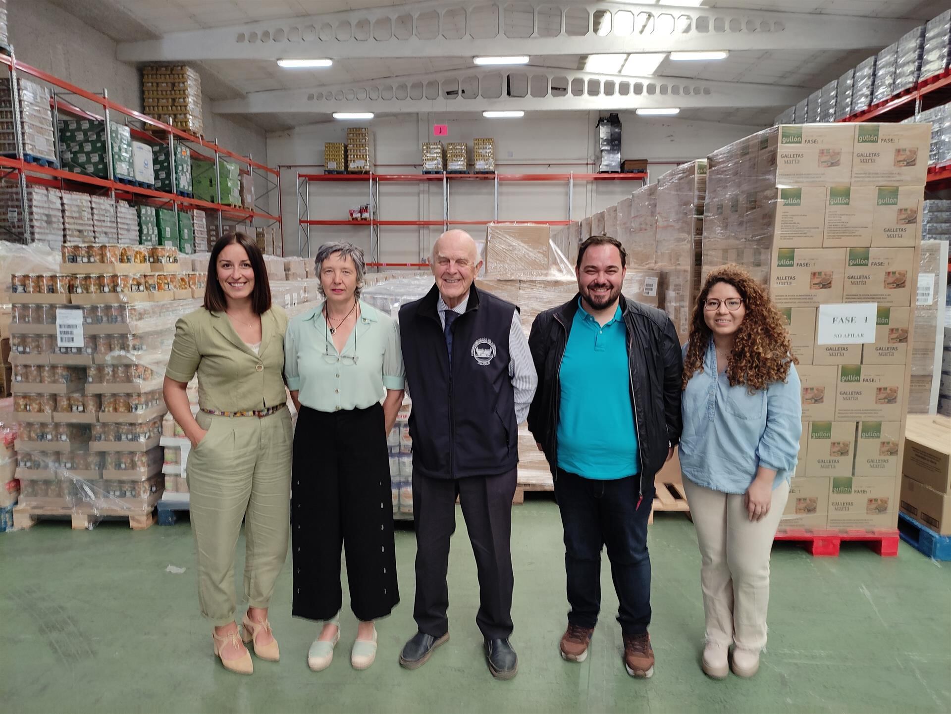 De izquierda a derecha, Natalia Diez, Araceli Gutiérrez, Jesús Mediavilla, Javier Felipe y Naomi Galarza