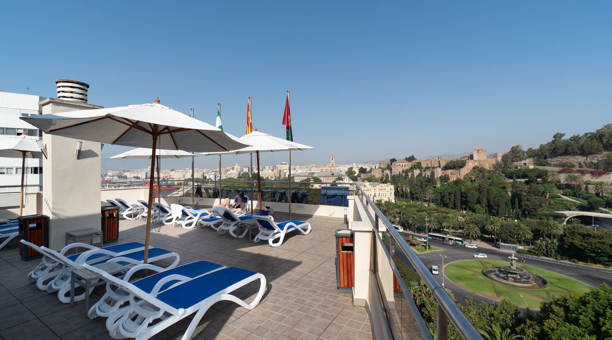 Terraza de un hotel del centro de Málaga / Aehcos