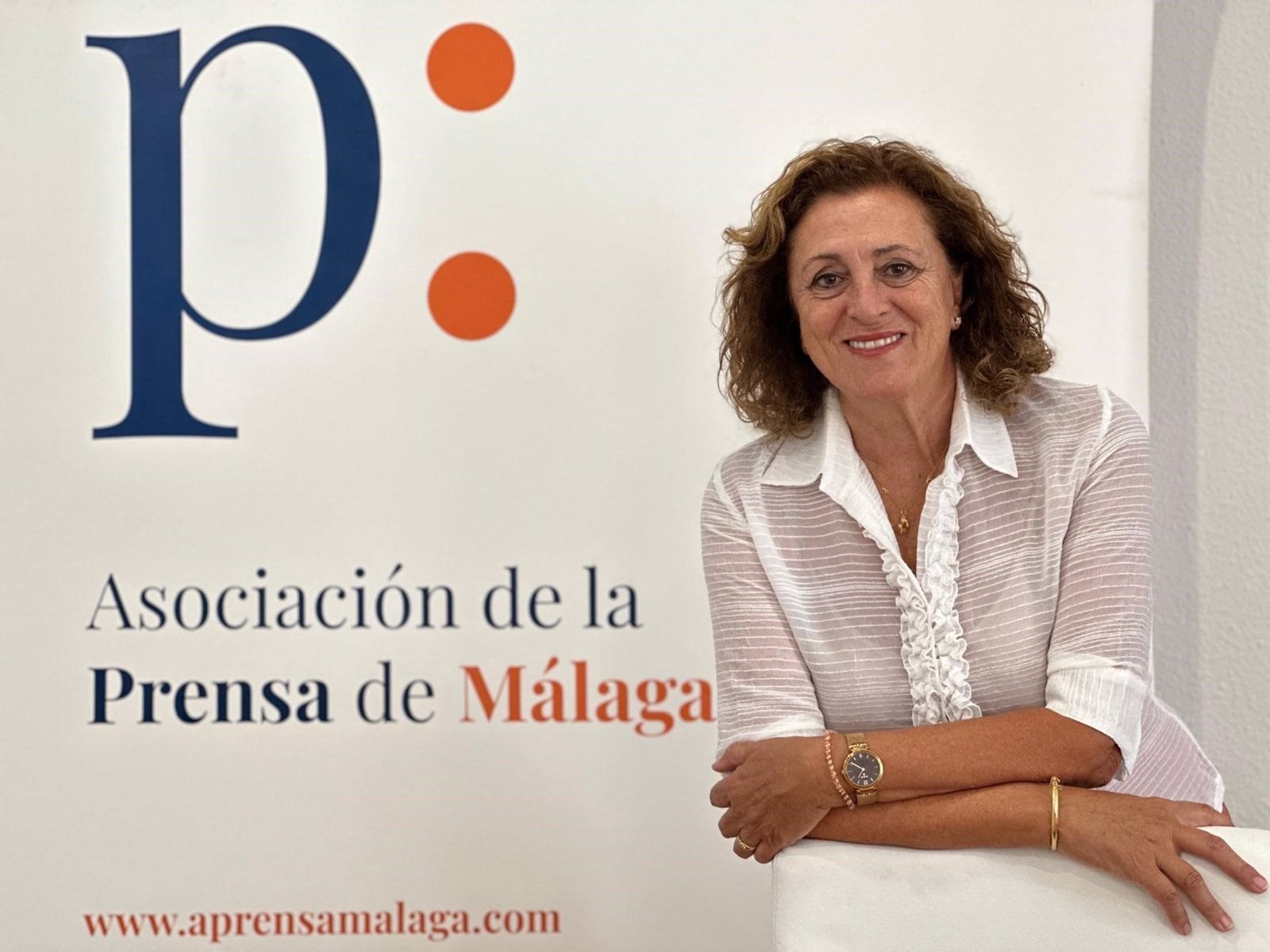 La presidenta de la Asociación de la Prensa de Málaga y doctora en Periodismo por la Universidad de Málaga, Elena Blanco Castilla, en una imagen de archivo