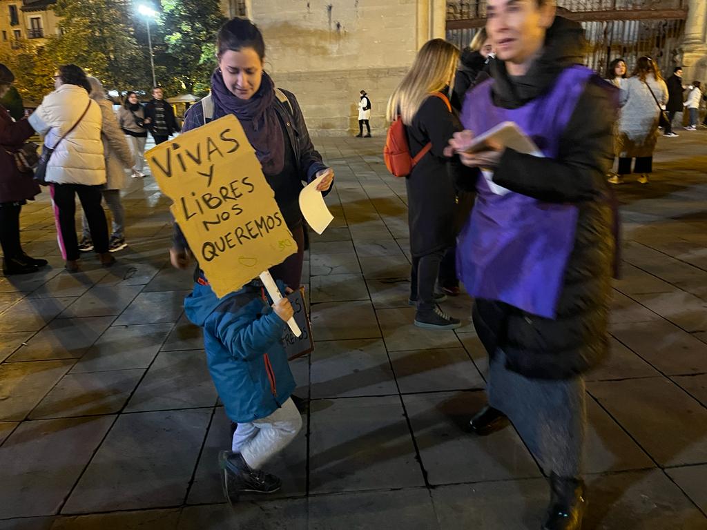 Manifestación 25N en Logroño