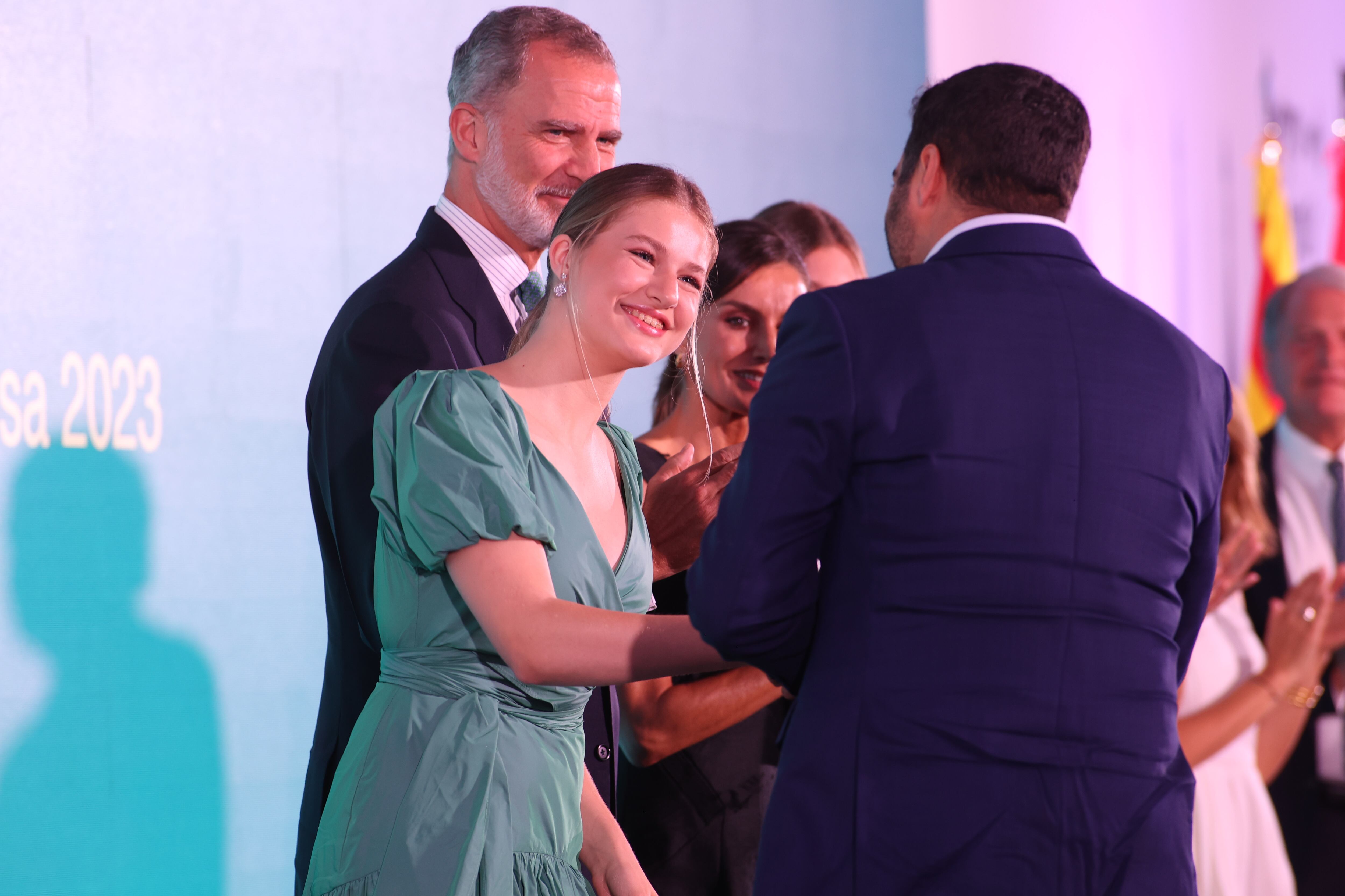 Princesa Leonor durant l'entrega de premis